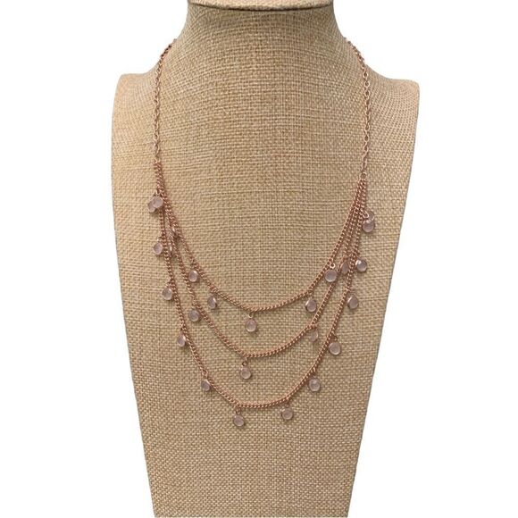 Chico’s three layer rhinestone necklace NWOT - Picture 1 of 3
